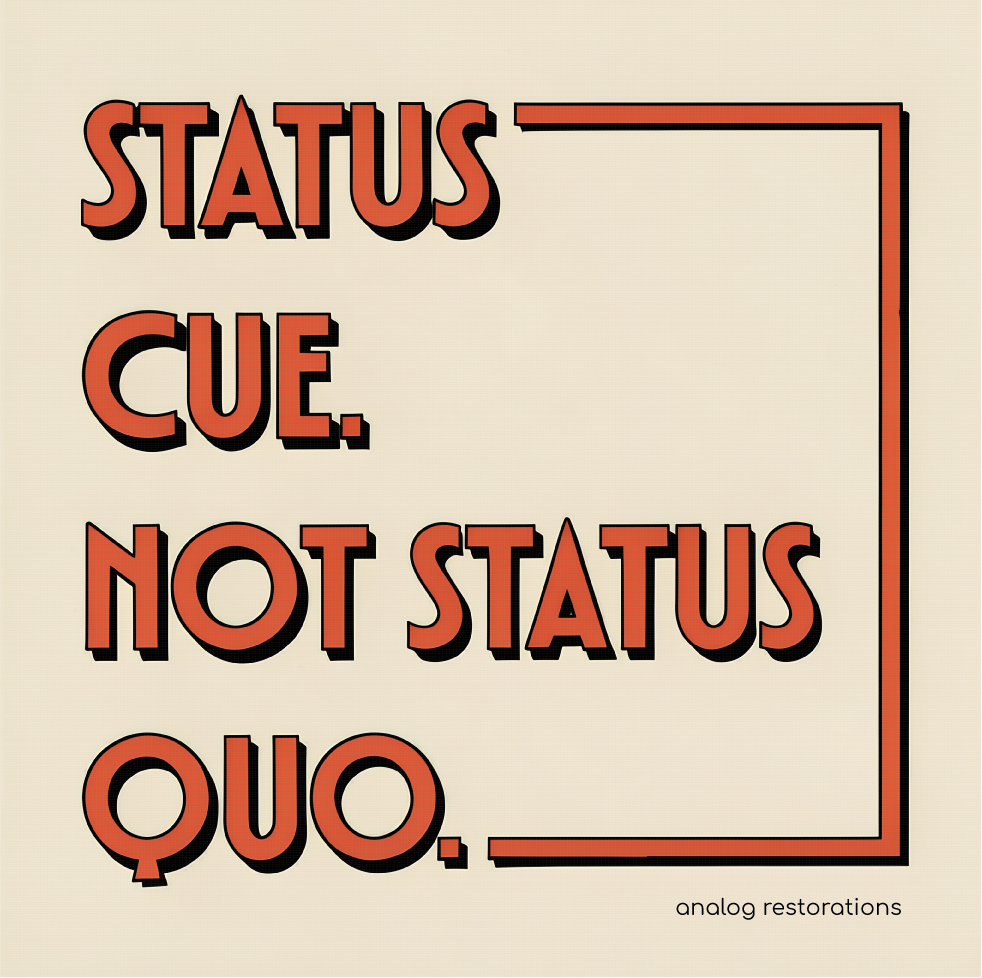 Status Cue Canvas Print