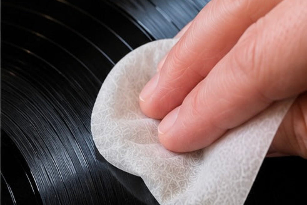 Record Prep Cleaning Wipes. Pre-Saturated Biodegradable Disposable Wipes.